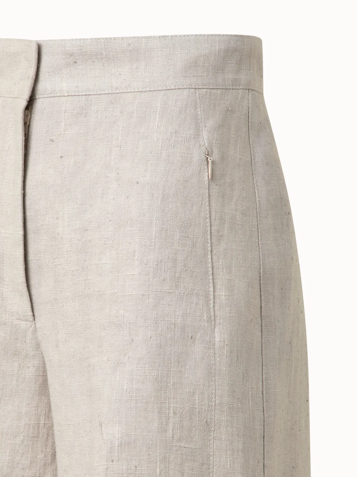 Washed Raw Linen Shorts