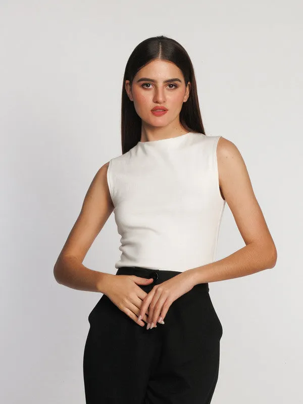 White Solid Top