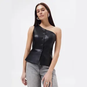 Wholesale Women's Y2K Solid Color Button Tank Tops