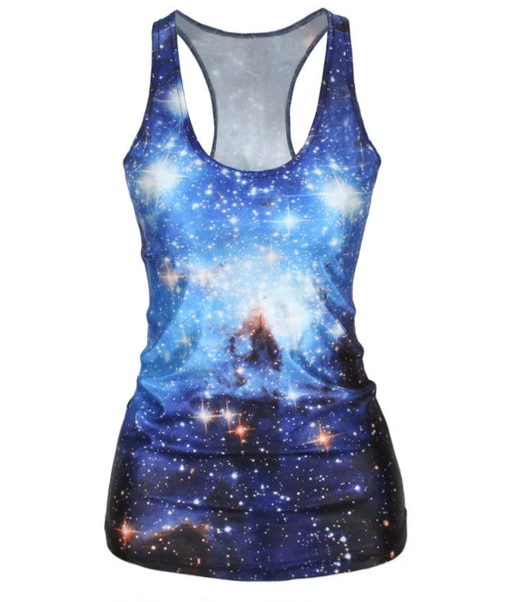 Women Summer Style T Shirt Punk Club Sleeveless Costume 3D T-Shirts Women Fashion Leisure Vest