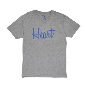 Women's - Heart Heather Grey V-Neck T-Shirt