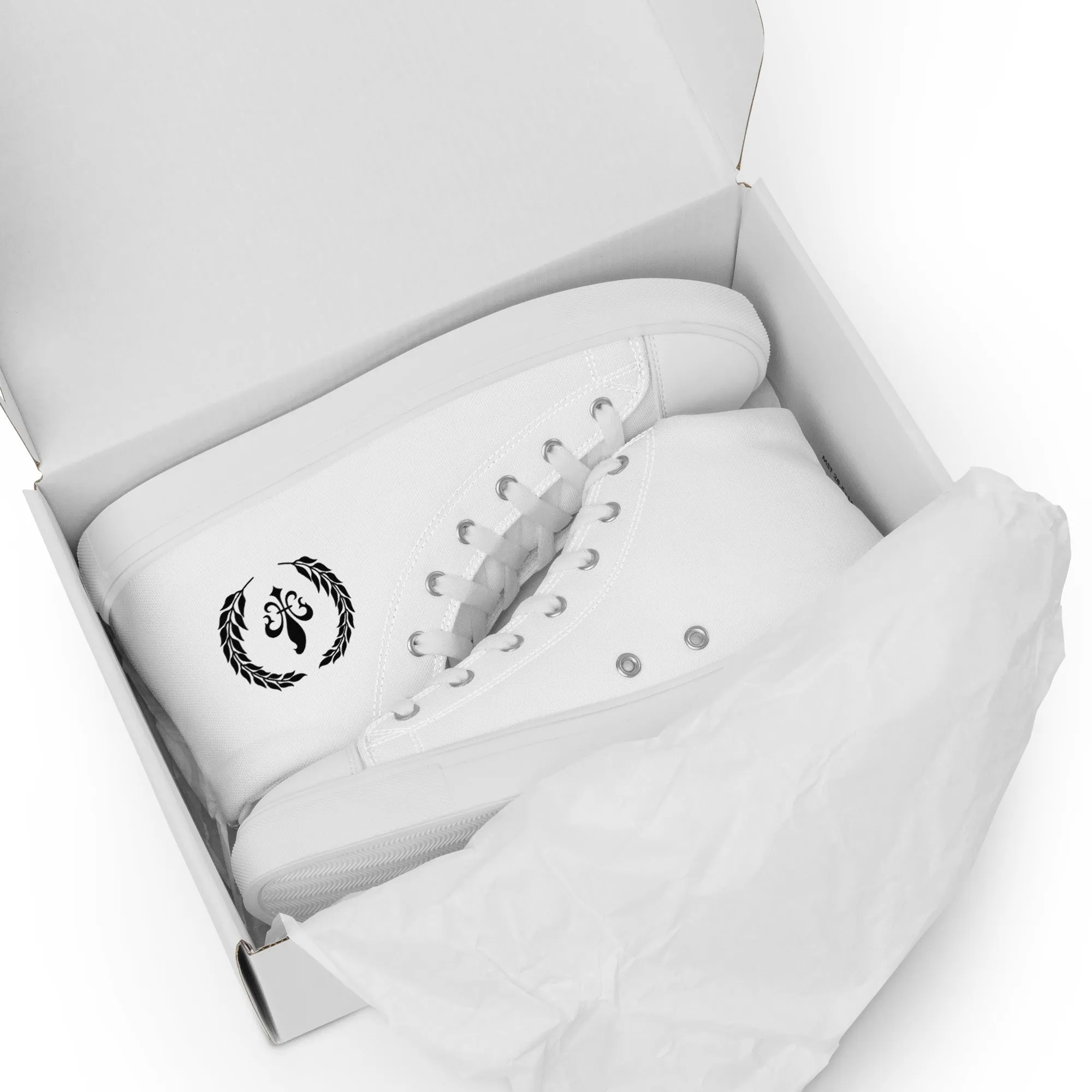 Women's High-Top Canvas Shoes, White