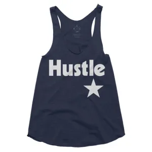 WOMEN'S - Hustle Star | Navy Tank Top