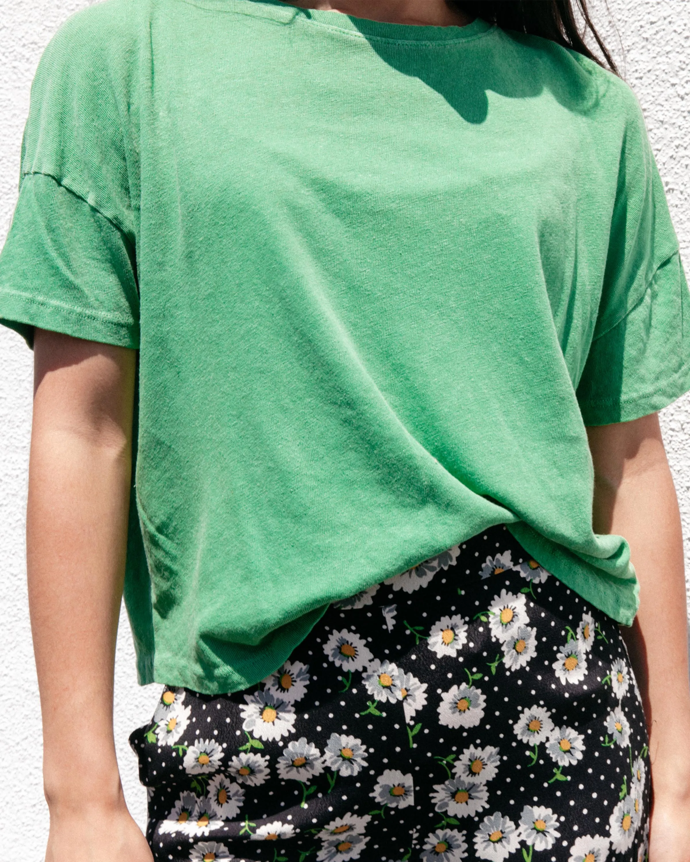 Women's Linen Crop Tee