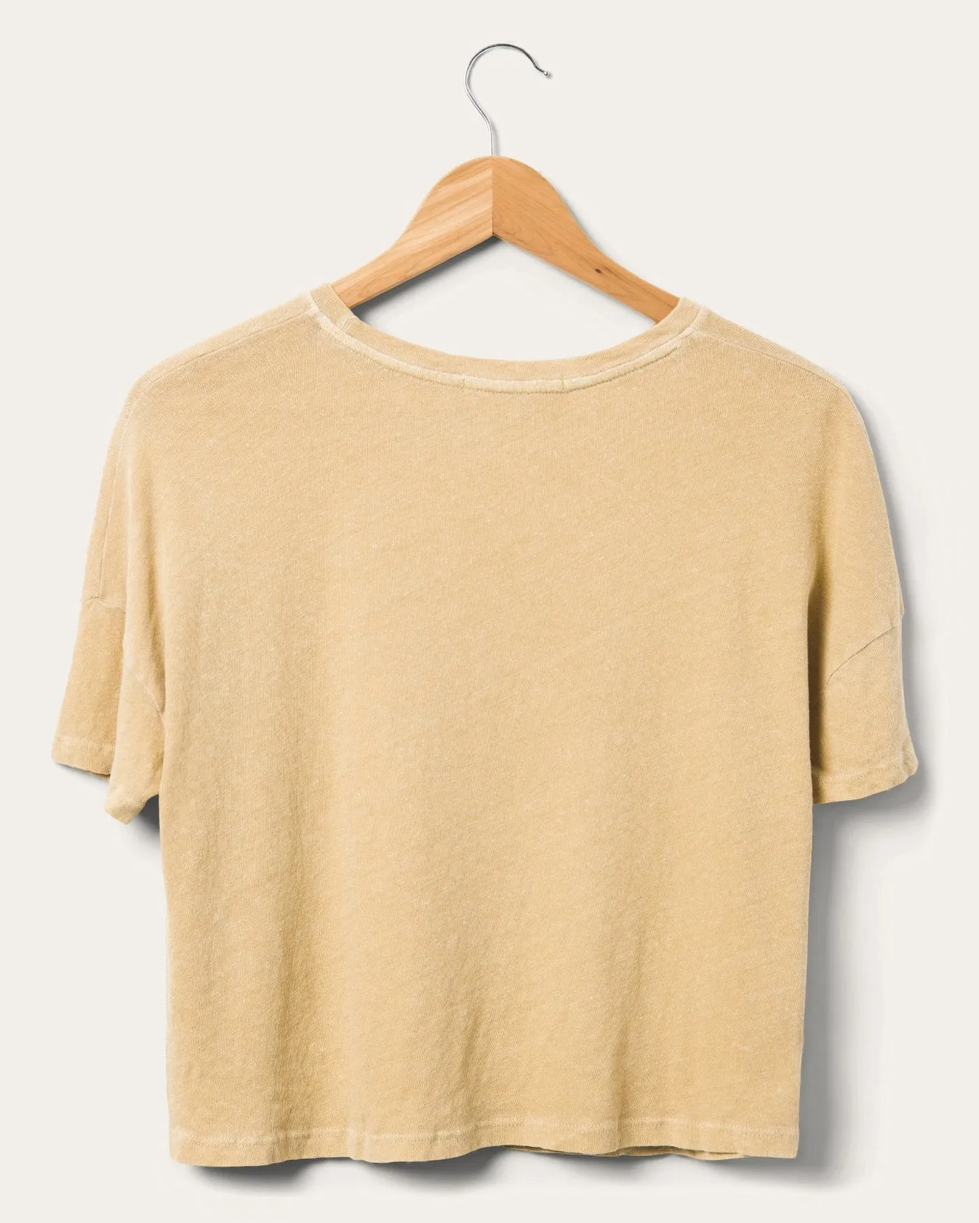 Women's Linen Crop Tee