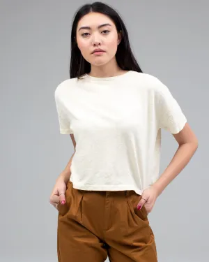 Women's Linen Crop Tee