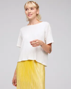 Women's Linen Crop Tee