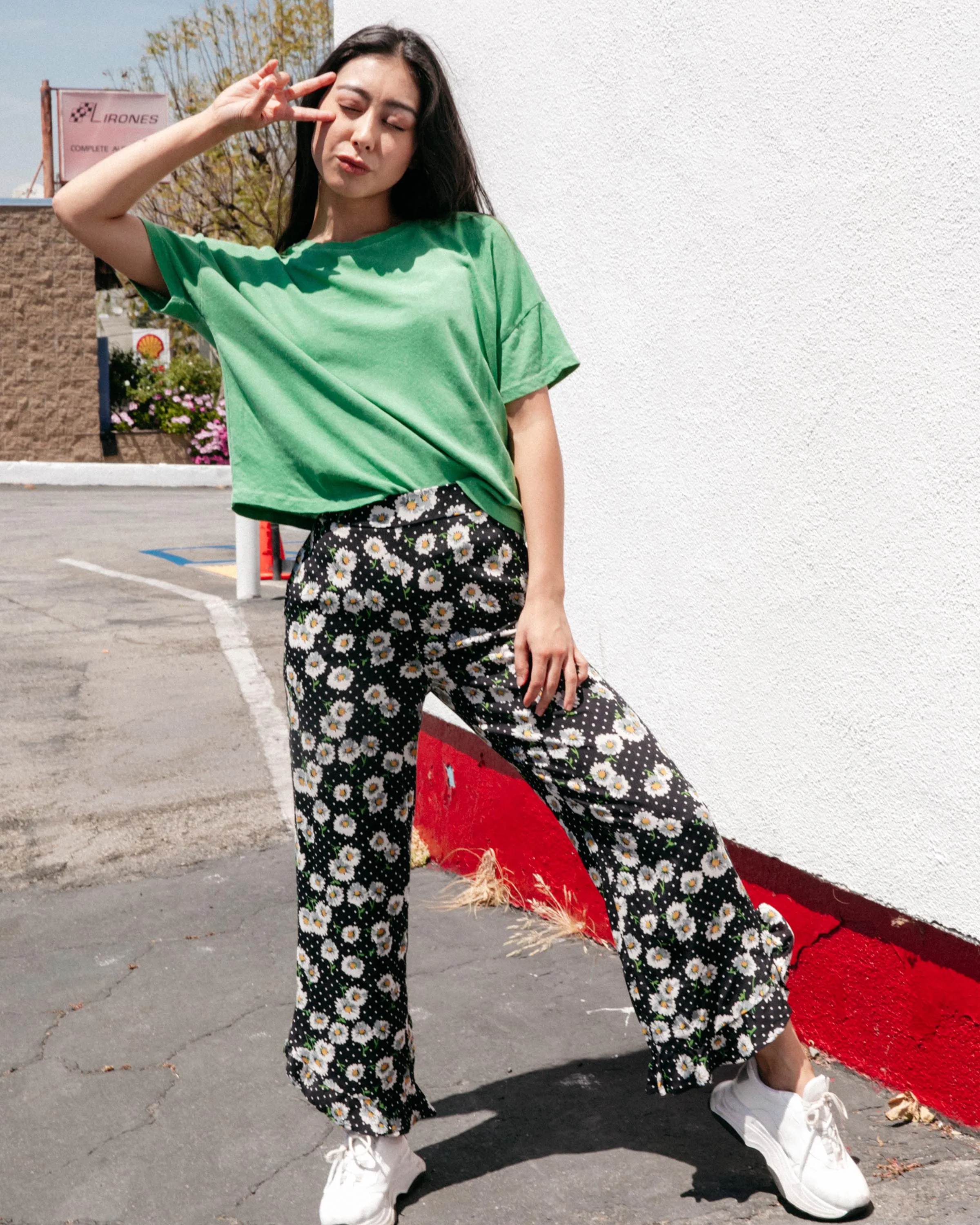 Women's Linen Crop Tee