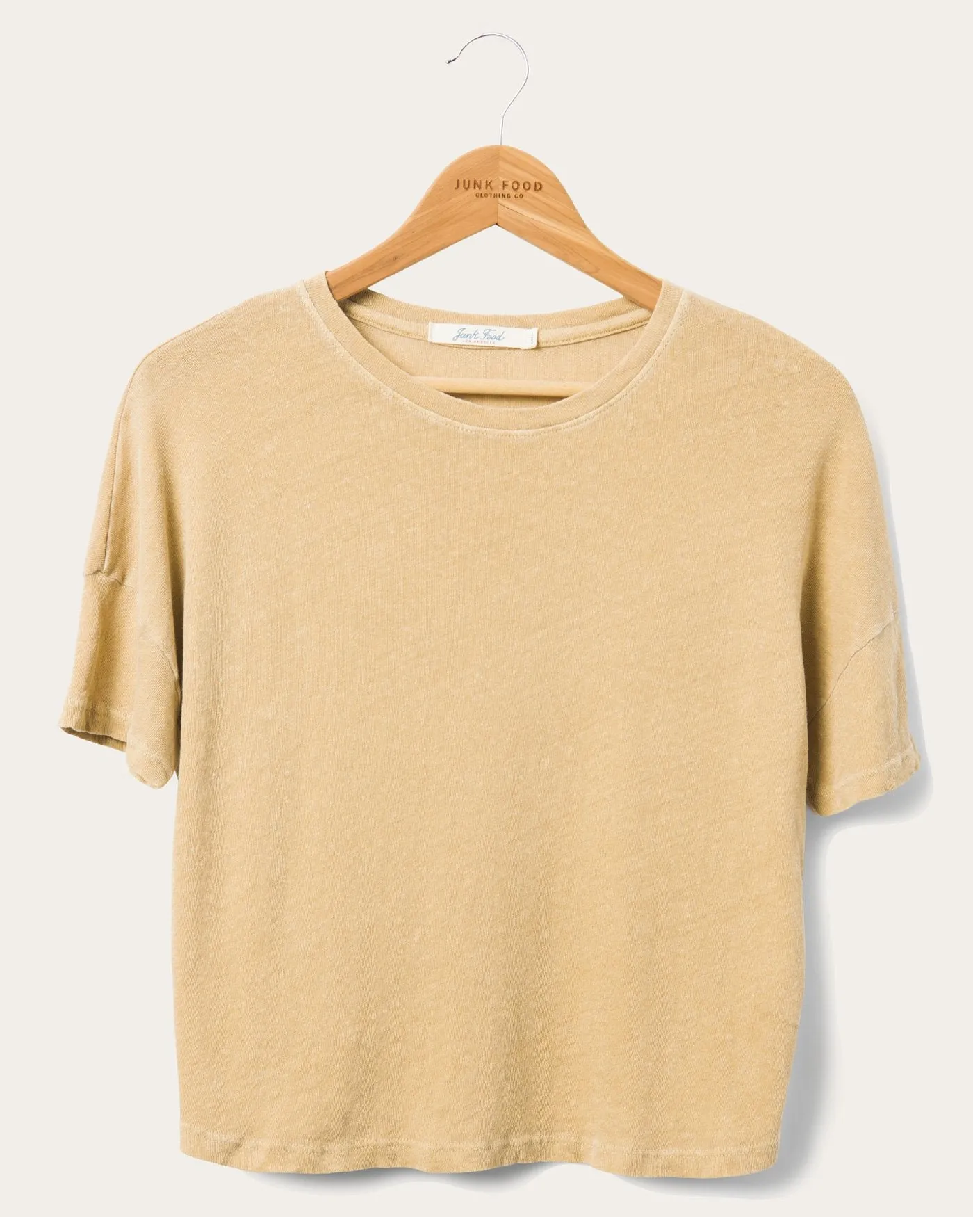 Women's Linen Crop Tee