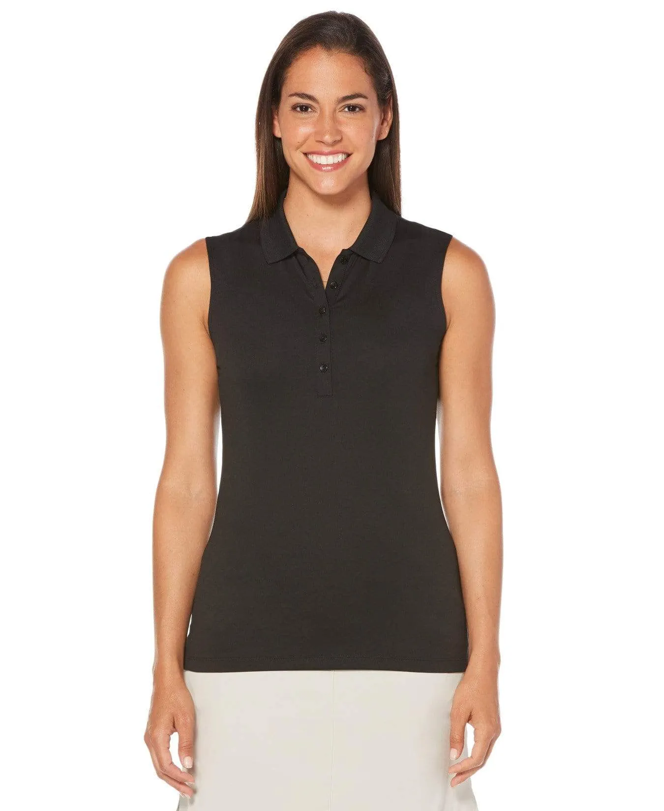 Womens Micro Hex Solid Polo