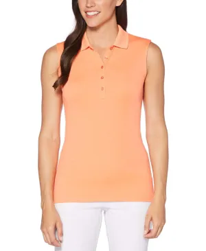 Womens Micro Hex Solid Polo