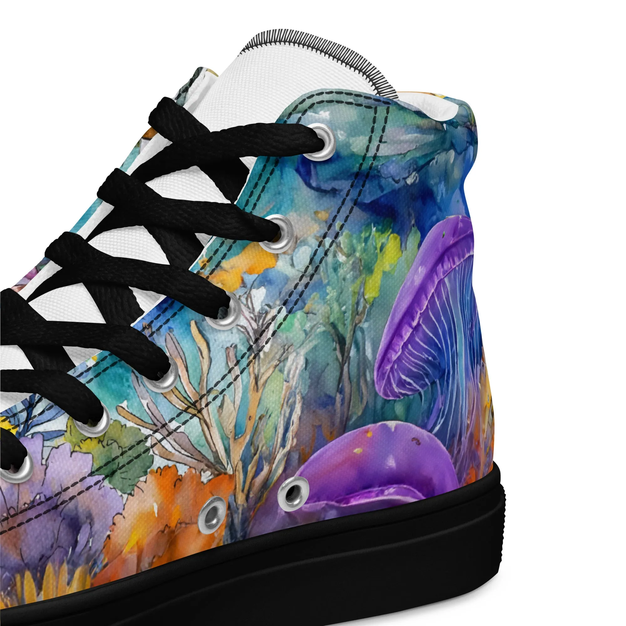 Women's Ocean Watercolor High Tops
