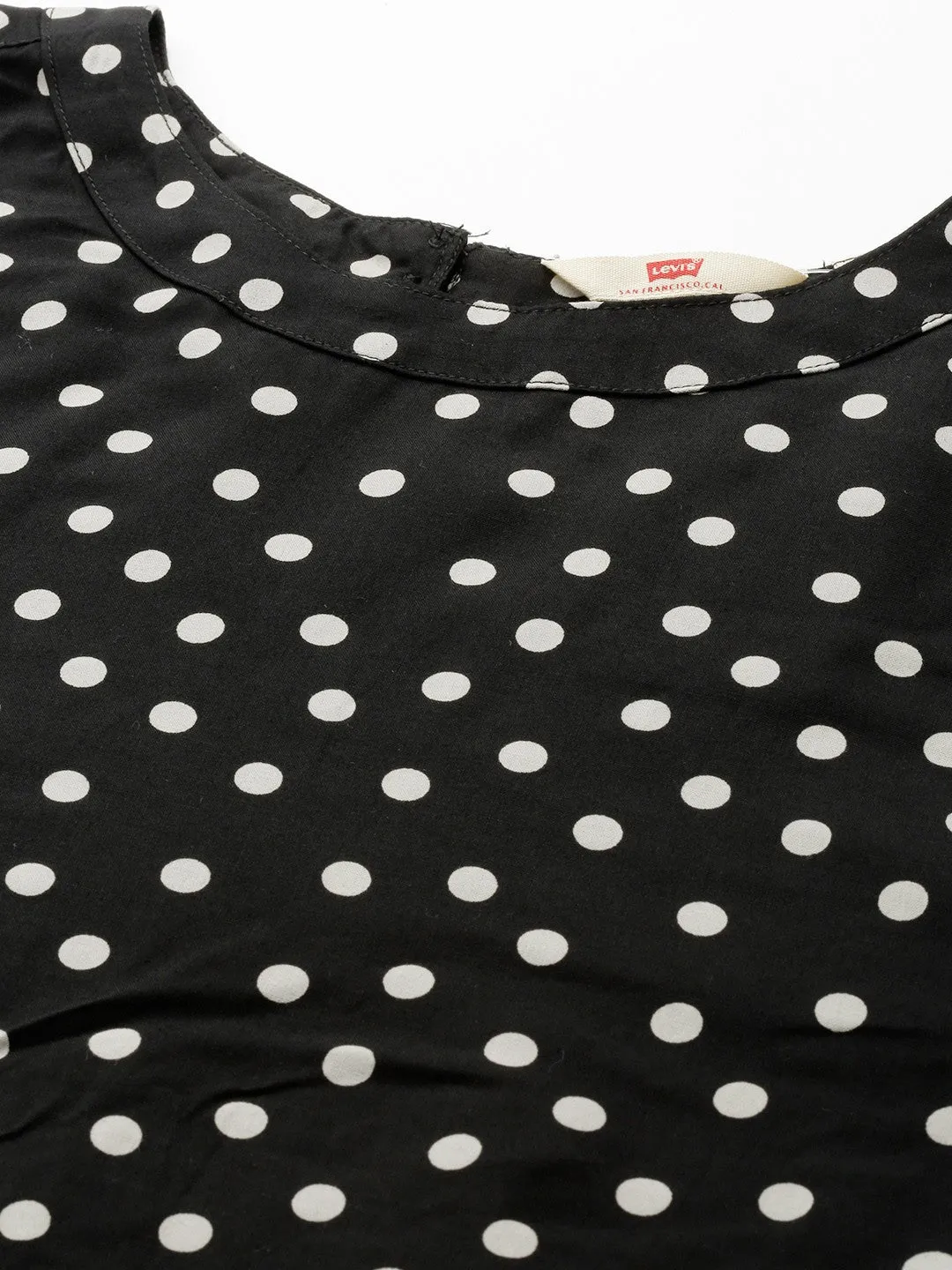 Women's Polka Dot Round Neck Top