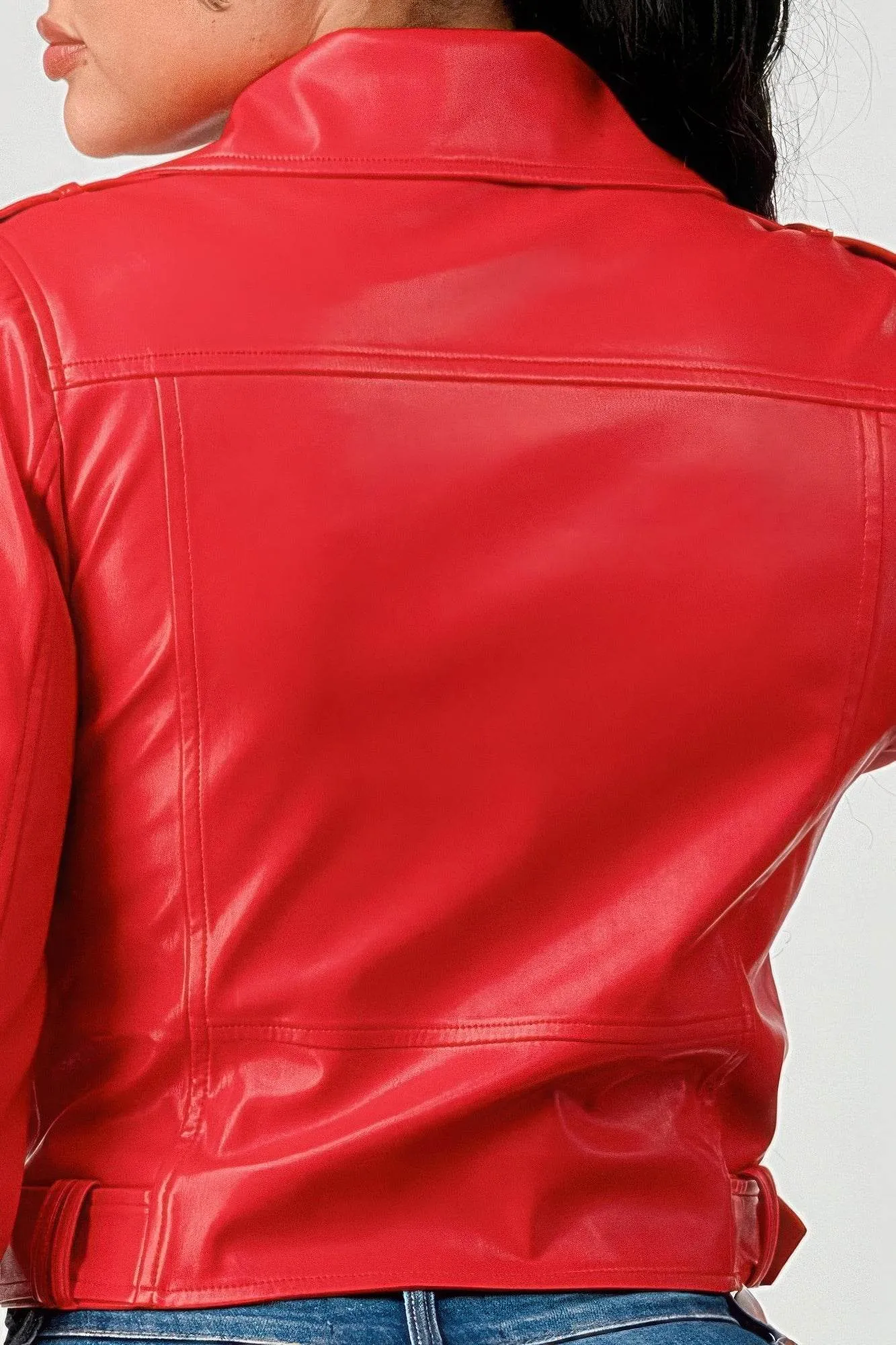 Women's Pu Leather Jacket