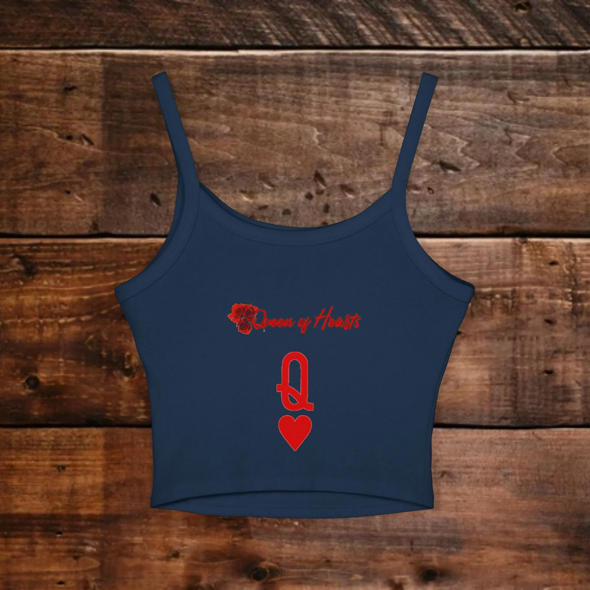 Women's Queen of Hearts Graphic Spaghetti Strap Tank Top