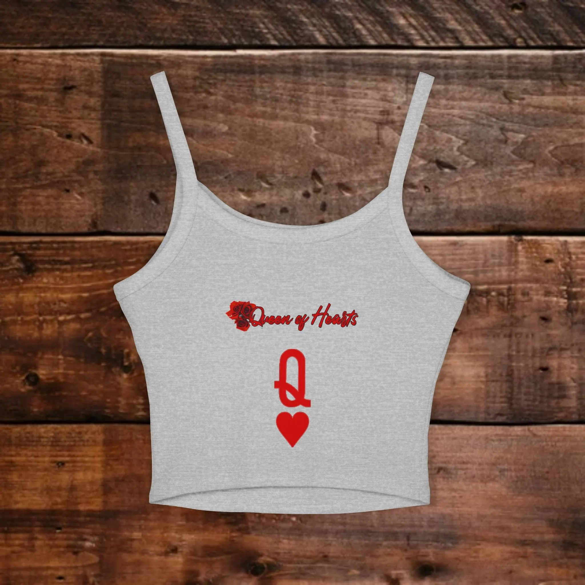 Women's Queen of Hearts Graphic Spaghetti Strap Tank Top