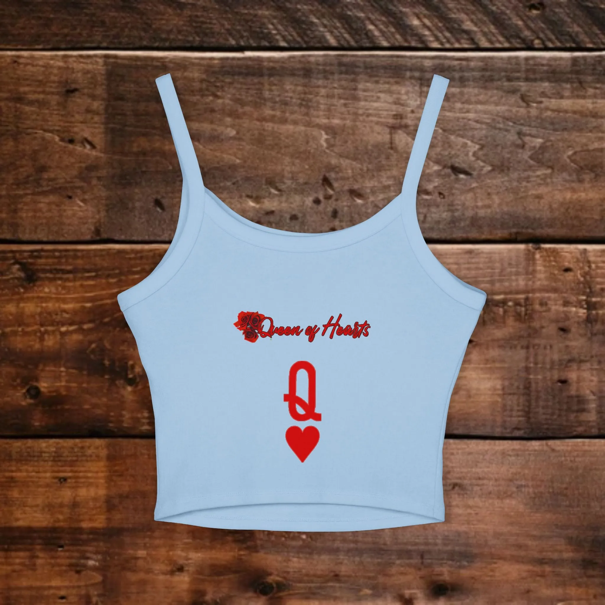 Women's Queen of Hearts Graphic Spaghetti Strap Tank Top