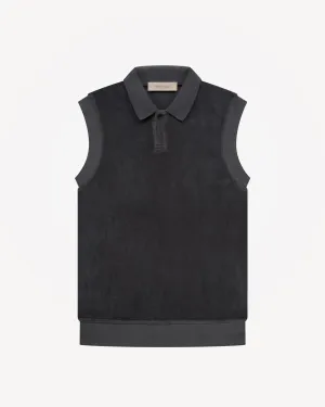 Women's Sleeveless Polo in Iron