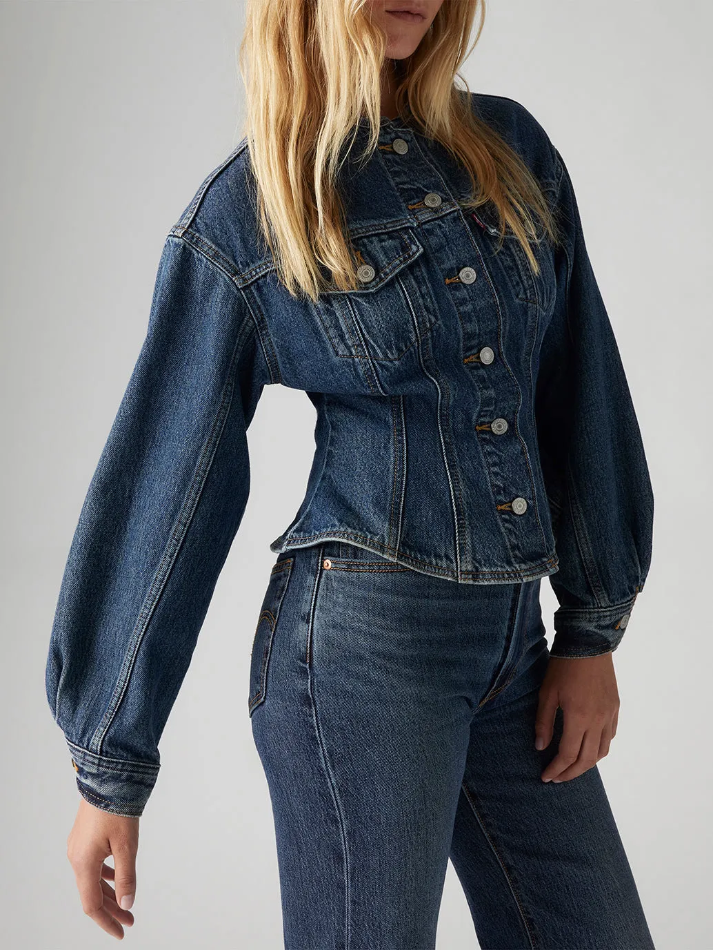 Women's Solid Dark-Blue Round Neck Top