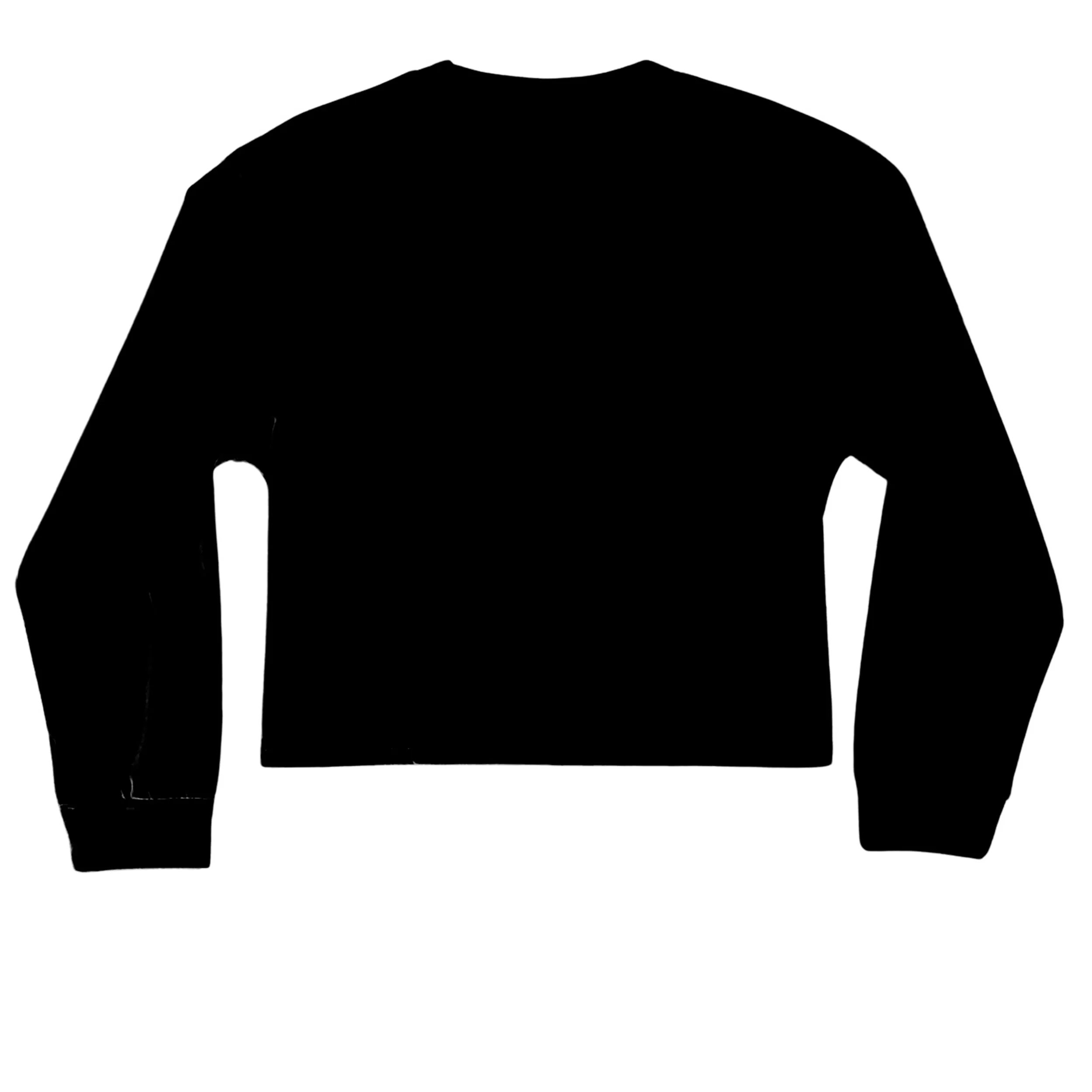 Women's StreetSplash Crop LS  - Black/White