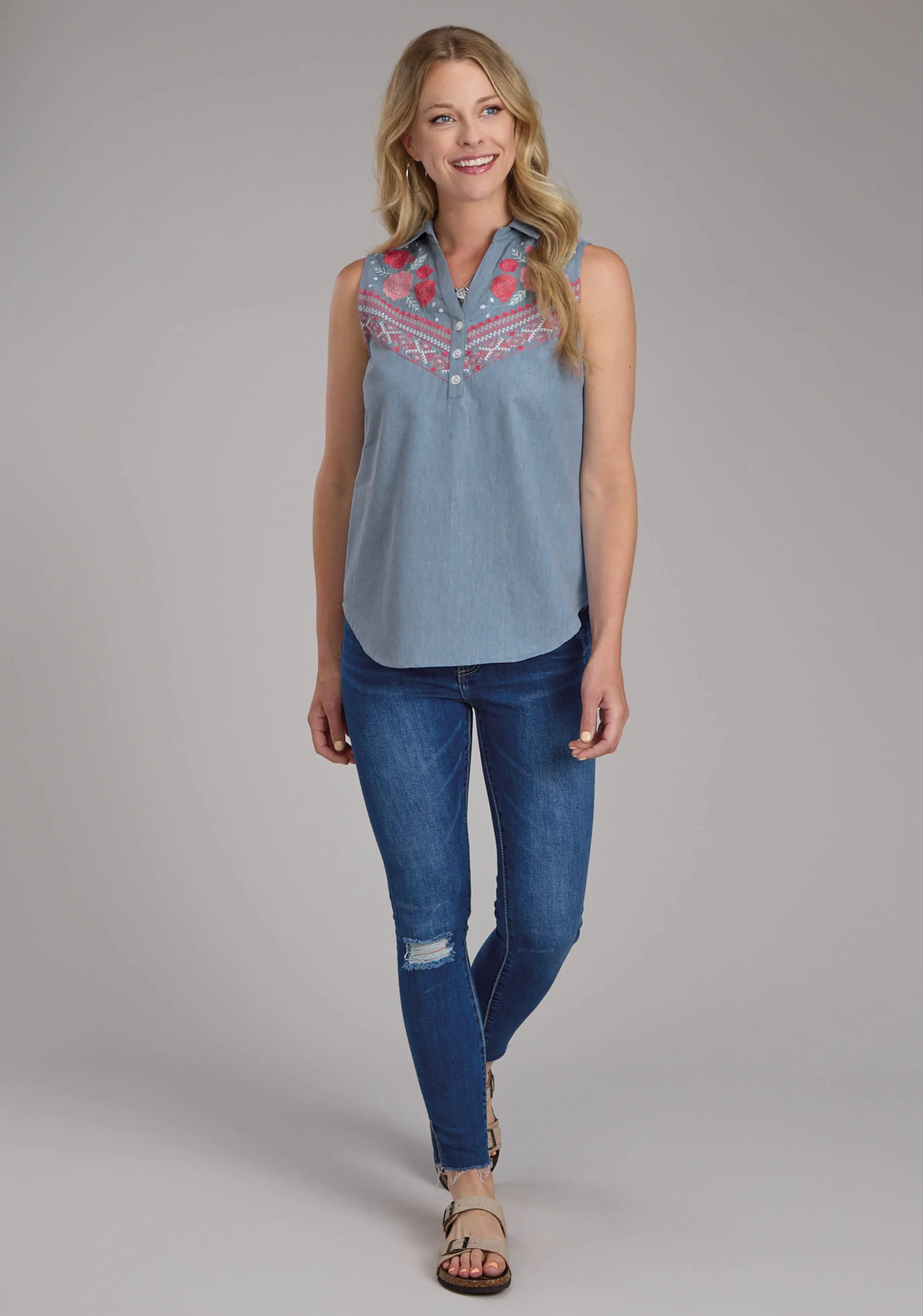 Women's - Studio West Collection Sleeveless Blouse