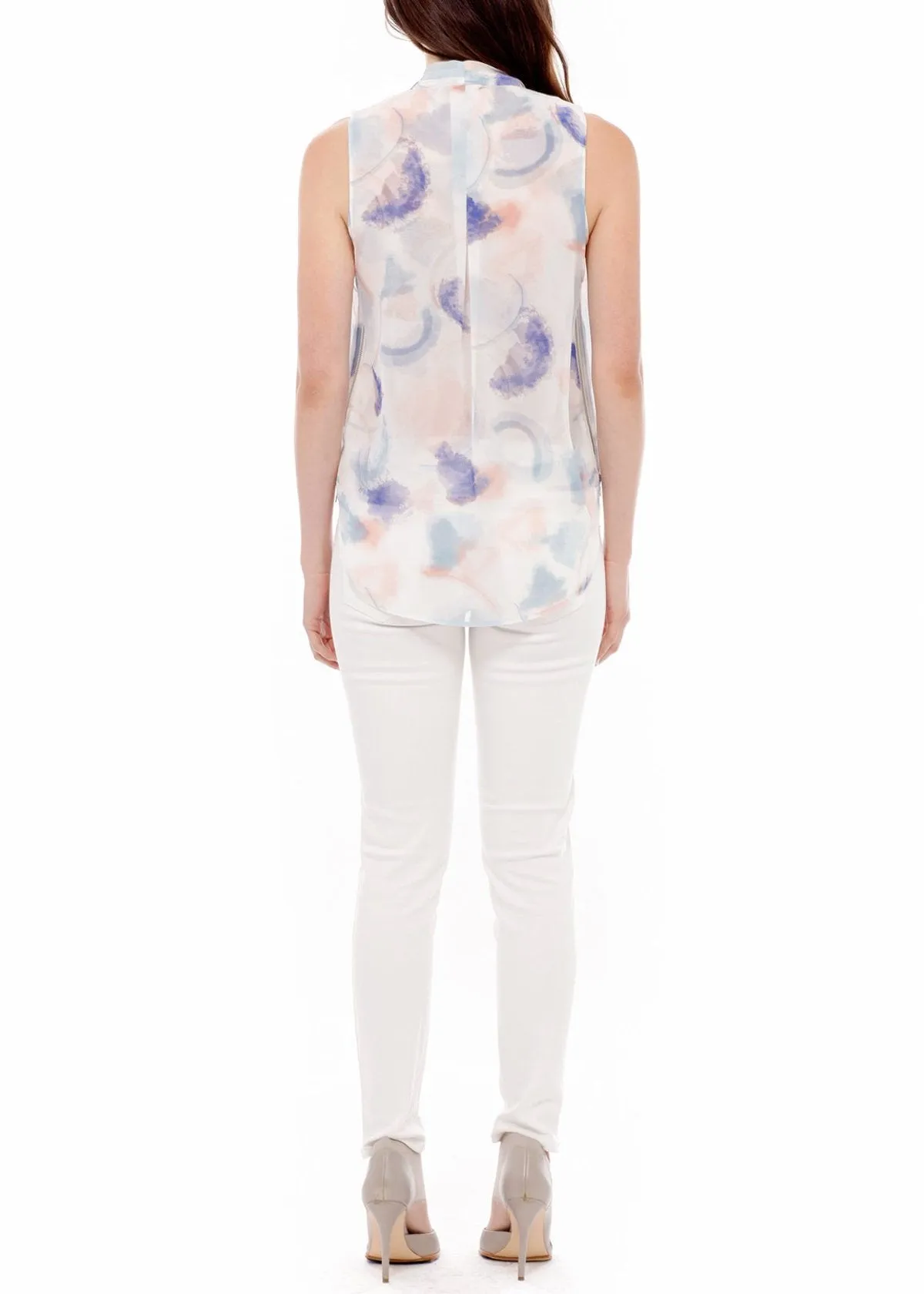 Women's Surplice Sleeveless Blouse