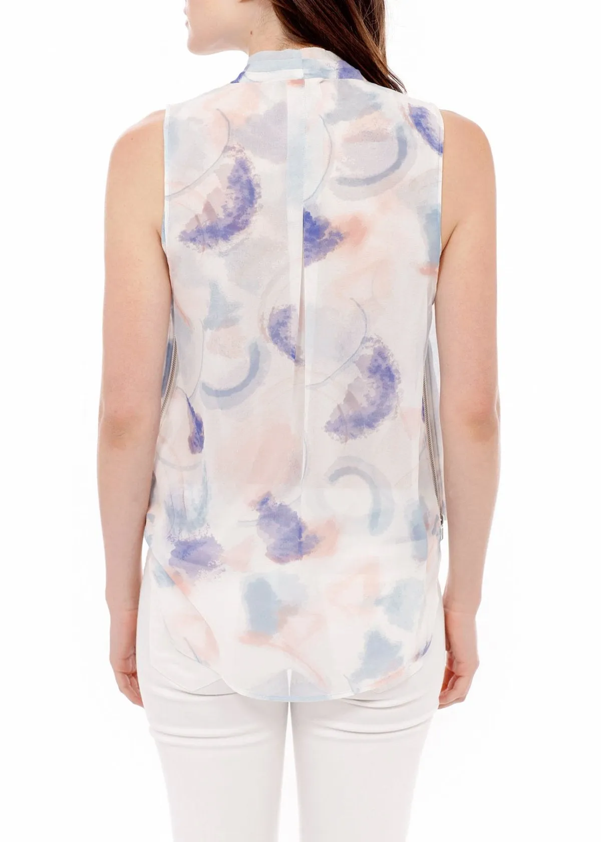 Women's Surplice Sleeveless Blouse