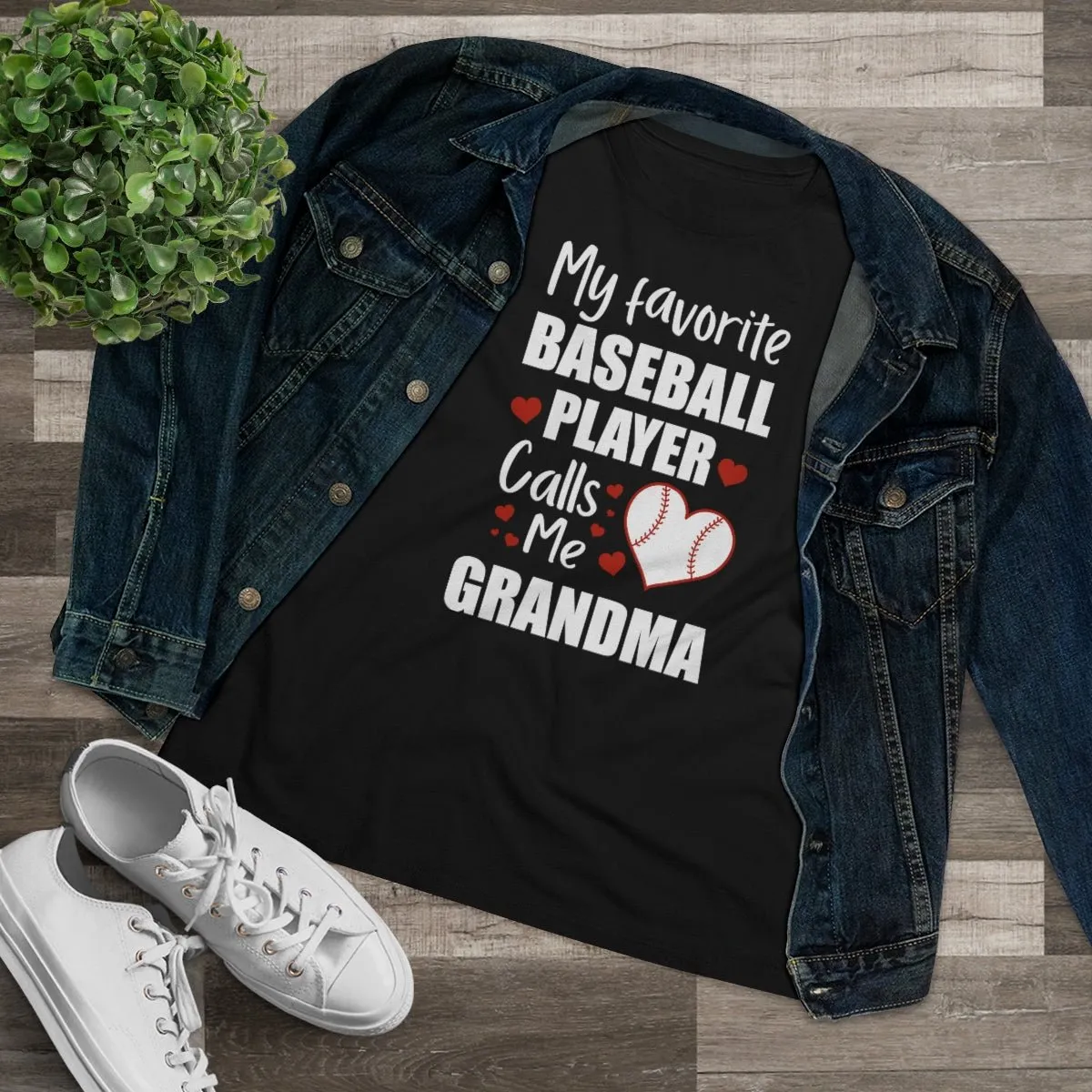 Women's Tee - My Favorite Baseball Player Calls Me Grandma