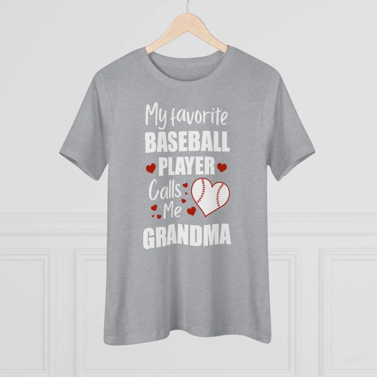 Women's Tee - My Favorite Baseball Player Calls Me Grandma