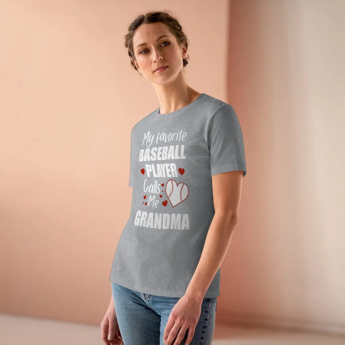Women's Tee - My Favorite Baseball Player Calls Me Grandma