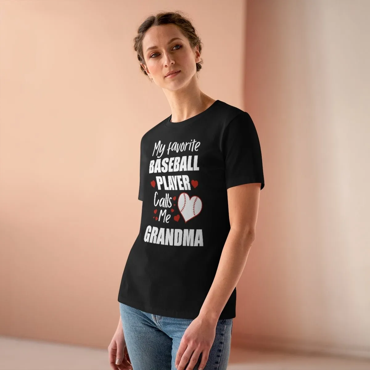 Women's Tee - My Favorite Baseball Player Calls Me Grandma