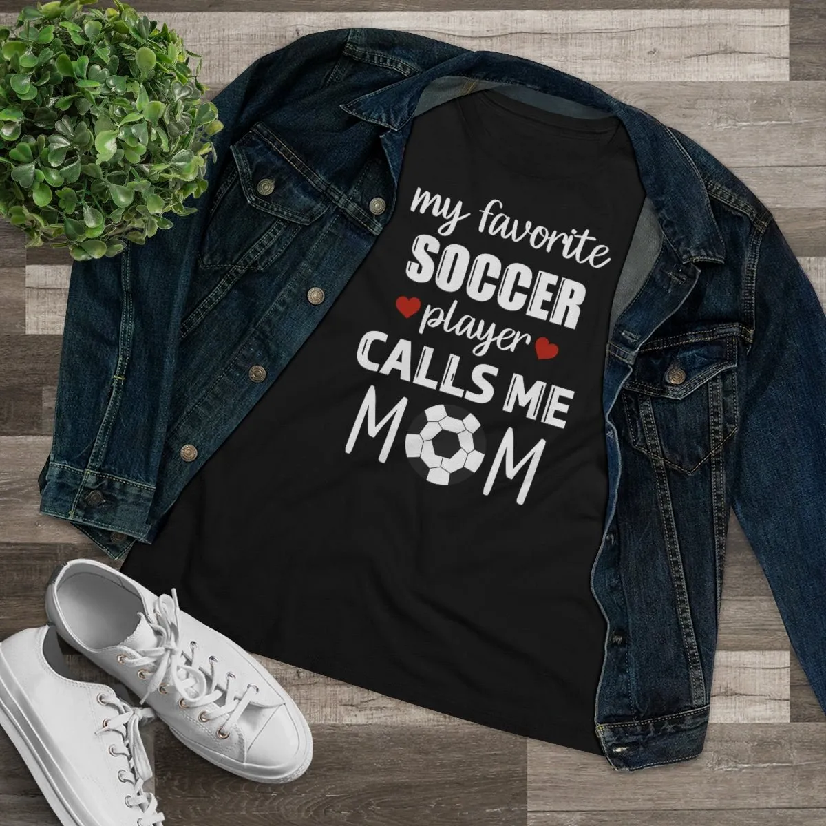 Women's Tee - My Favorite Soccer Player Calls Me Mom