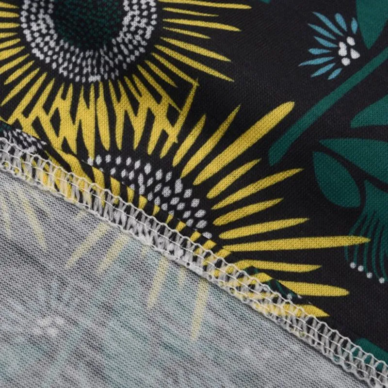 Women's V-Neck Lace Sleeveless Floral Print Tank Top