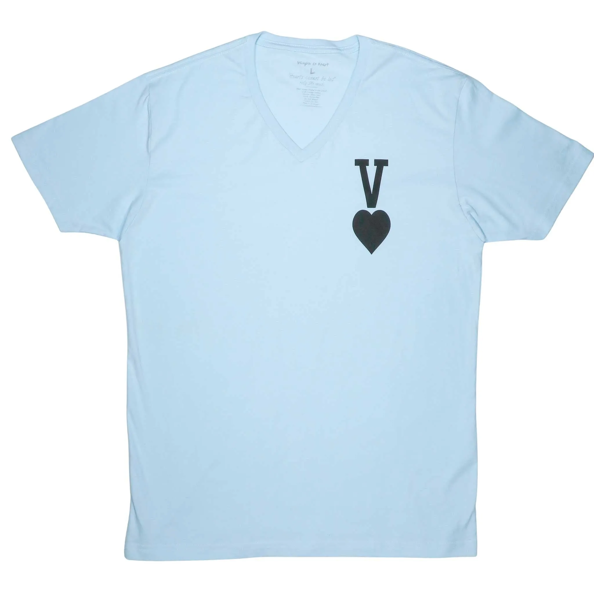 Women's - Vaughn Card Light Blue V-Neck T-Shirt