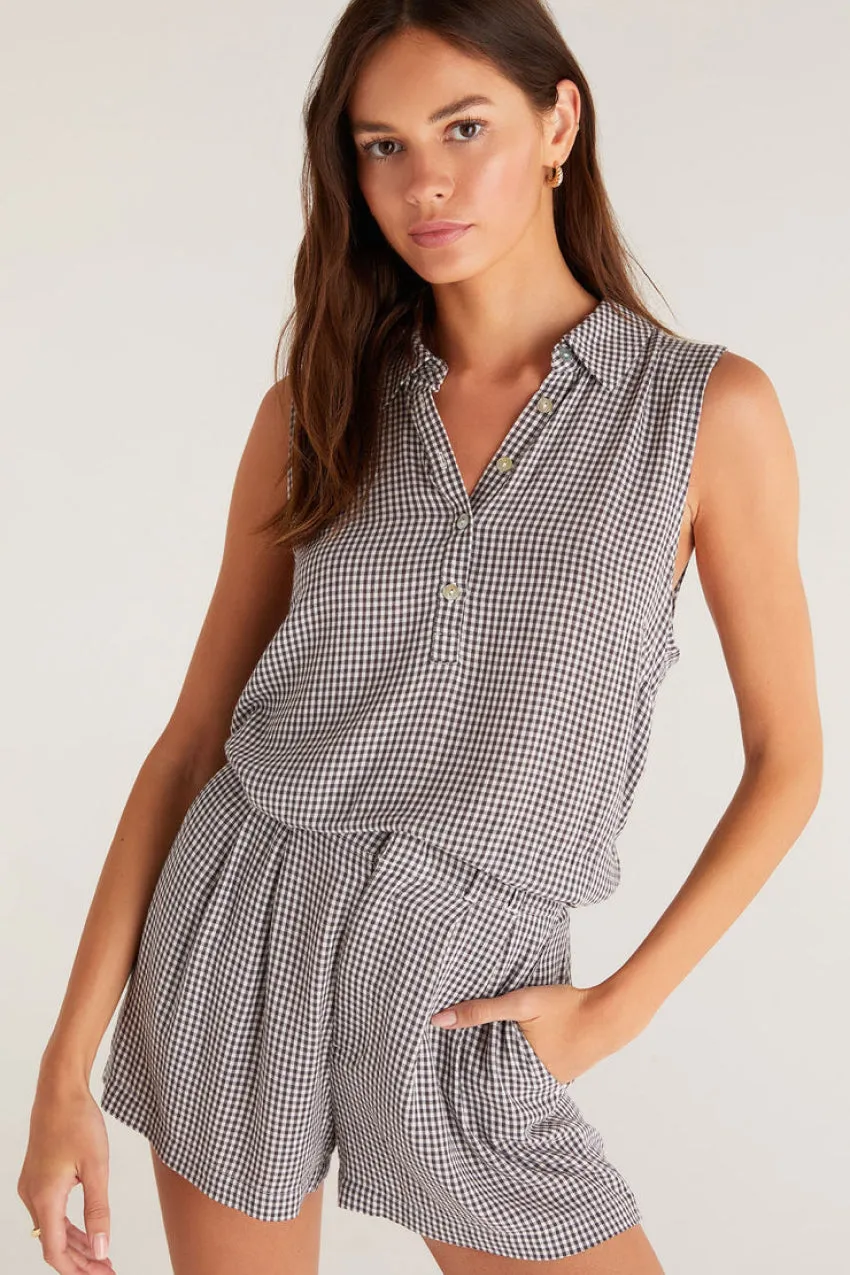 Z Supply Harper Gingham Top