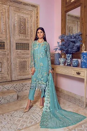 ZQ 7 | Zebtan Zarqon Luxury Bridal Collection Vol 6 2021 | Unstitched Embroidered Chiffon Suits