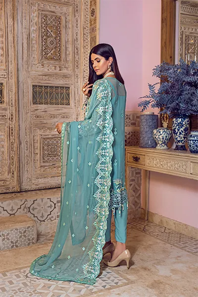 ZQ 7 | Zebtan Zarqon Luxury Bridal Collection Vol 6 2021 | Unstitched Embroidered Chiffon Suits